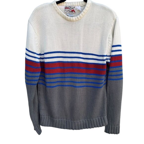 Campusport Other - Campusport Vintage Mens Striped Crew Neck Long Sleeve Knit Academia Sweater M
